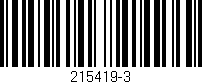 Código de barras (EAN, GTIN, SKU, ISBN): '215419-3'