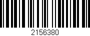 Código de barras (EAN, GTIN, SKU, ISBN): '2156380'