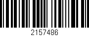Código de barras (EAN, GTIN, SKU, ISBN): '2157486'