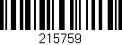 Código de barras (EAN, GTIN, SKU, ISBN): '215759'