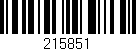 Código de barras (EAN, GTIN, SKU, ISBN): '215851'