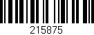 Código de barras (EAN, GTIN, SKU, ISBN): '215875'