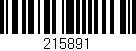Código de barras (EAN, GTIN, SKU, ISBN): '215891'