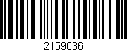 Código de barras (EAN, GTIN, SKU, ISBN): '2159036'