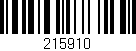 Código de barras (EAN, GTIN, SKU, ISBN): '215910'