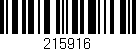Código de barras (EAN, GTIN, SKU, ISBN): '215916'