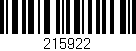 Código de barras (EAN, GTIN, SKU, ISBN): '215922'