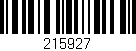 Código de barras (EAN, GTIN, SKU, ISBN): '215927'