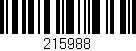 Código de barras (EAN, GTIN, SKU, ISBN): '215988'