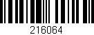 Código de barras (EAN, GTIN, SKU, ISBN): '216064'