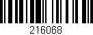 Código de barras (EAN, GTIN, SKU, ISBN): '216068'