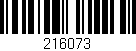 Código de barras (EAN, GTIN, SKU, ISBN): '216073'
