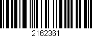 Código de barras (EAN, GTIN, SKU, ISBN): '2162361'