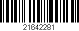 Código de barras (EAN, GTIN, SKU, ISBN): '21642281'