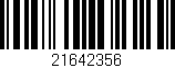 Código de barras (EAN, GTIN, SKU, ISBN): '21642356'