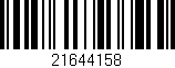 Código de barras (EAN, GTIN, SKU, ISBN): '21644158'