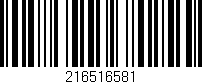 Código de barras (EAN, GTIN, SKU, ISBN): '216516581'