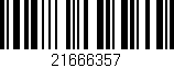 Código de barras (EAN, GTIN, SKU, ISBN): '21666357'