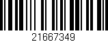 Código de barras (EAN, GTIN, SKU, ISBN): '21667349'