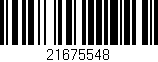Código de barras (EAN, GTIN, SKU, ISBN): '21675548'