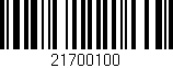 Código de barras (EAN, GTIN, SKU, ISBN): '21700100'