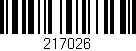 Código de barras (EAN, GTIN, SKU, ISBN): '217026'
