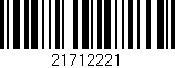 Código de barras (EAN, GTIN, SKU, ISBN): '21712221'