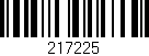 Código de barras (EAN, GTIN, SKU, ISBN): '217225'