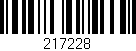 Código de barras (EAN, GTIN, SKU, ISBN): '217228'