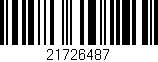 Código de barras (EAN, GTIN, SKU, ISBN): '21726487'