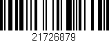 Código de barras (EAN, GTIN, SKU, ISBN): '21726879'