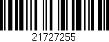 Código de barras (EAN, GTIN, SKU, ISBN): '21727255'