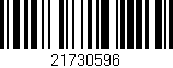 Código de barras (EAN, GTIN, SKU, ISBN): '21730596'