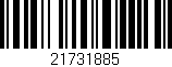 Código de barras (EAN, GTIN, SKU, ISBN): '21731885'