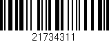 Código de barras (EAN, GTIN, SKU, ISBN): '21734311'