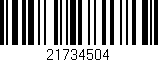 Código de barras (EAN, GTIN, SKU, ISBN): '21734504'