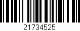 Código de barras (EAN, GTIN, SKU, ISBN): '21734525'