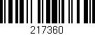 Código de barras (EAN, GTIN, SKU, ISBN): '217360'