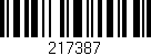 Código de barras (EAN, GTIN, SKU, ISBN): '217387'