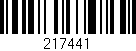 Código de barras (EAN, GTIN, SKU, ISBN): '217441'