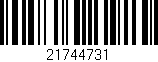 Código de barras (EAN, GTIN, SKU, ISBN): '21744731'