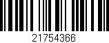 Código de barras (EAN, GTIN, SKU, ISBN): '21754366'