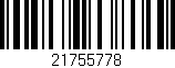 Código de barras (EAN, GTIN, SKU, ISBN): '21755778'