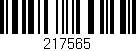 Código de barras (EAN, GTIN, SKU, ISBN): '217565'