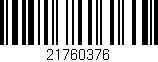 Código de barras (EAN, GTIN, SKU, ISBN): '21760376'