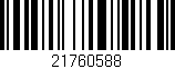 Código de barras (EAN, GTIN, SKU, ISBN): '21760588'