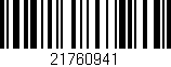 Código de barras (EAN, GTIN, SKU, ISBN): '21760941'