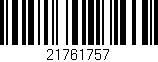 Código de barras (EAN, GTIN, SKU, ISBN): '21761757'