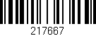 Código de barras (EAN, GTIN, SKU, ISBN): '217667'