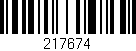 Código de barras (EAN, GTIN, SKU, ISBN): '217674'